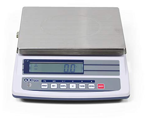 ABDPRO ABD Balance - Balance Compacte Portée 6 kg/Précision 0,2 g - Balance Professionnelle Haute Qualité - Grand Plateau 23 x 33 cm - Écran LCD Rétro-éclairé - Autonomie Jusqu'à 80h - Garantie 1 an