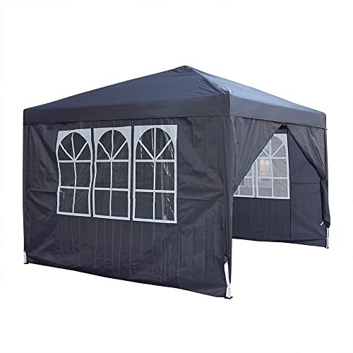 Pop Up Gazebo, Waterproof Pop Up Gazebo Marquee Garden Awning Party Tent CanopyPop Up Tent Garden Outdoor 2m/ 2.5m/3m