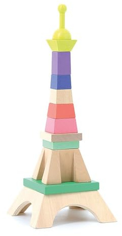 Tour Eiffel en Bois Jeu de Construction Créative pour Enfant Dès 3 Ans