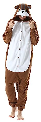 SimZoo Adulto Disfraz Pijama Unisex Pijama Kigurumi Onesie para Carnaval Halloween Cosplay Ropa de Dormir Traje de Disfraz para Navidad Festival Mujer y Hombre