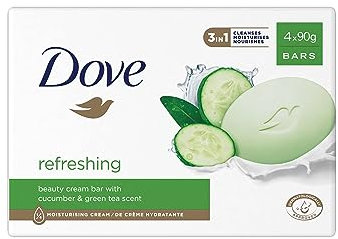 Dove Seife Refreshing Soap Bar (4 x 90 g)