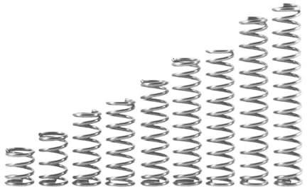 NORAZE Drahtdurchmesser 0,8 mm 0,9 mm 304 Edelstahl-Druckfeder Y-Typ Rotor-Rückholfeder Druckfeder 10 Stück(45mm,13MM_0.8MM(10PCS))