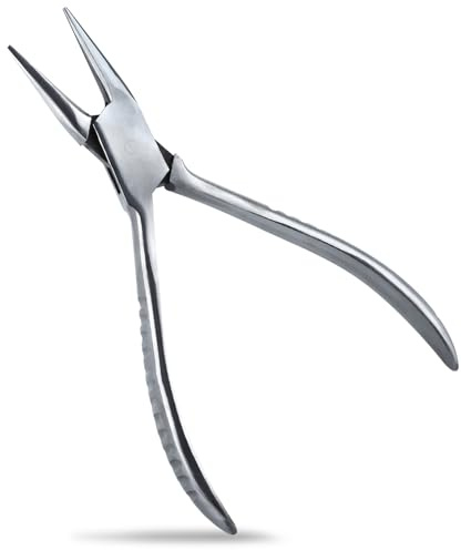 INJOYTEC Stainless Steel Eyeglasses Repairing Pliers, Mini Precision Pliers for Jewelry Making, Box Joint Construction, Eyeglass Adjustment Tools