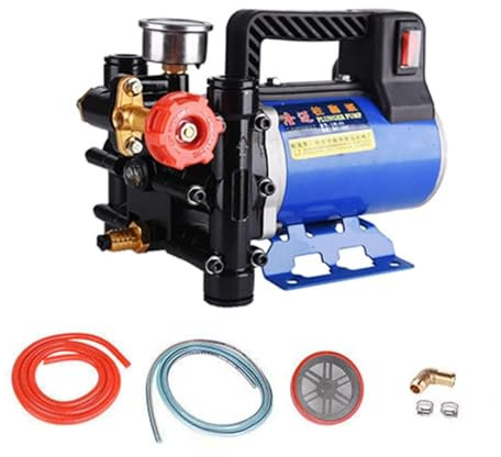 Bomba eléctrica agrícola de alta presión Pulverización Riego Lavado de autos Irrigación Pistón de doble cilindro Más potente y eficiente(60V)