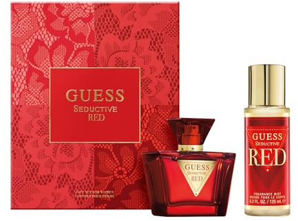 GUESS Seductive Red Set Regalo da Donna – Eau de Toilette 75ml, Nebbia Corpo 125ml – Fragranza Gourmand e Sensuale Persistente