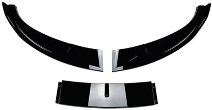 VTSGBLS Auto Frontspoiler Frontspoiler Stoßstangenlippe Unterer Splitter Für 5er E60 E61 M5 2005-2010 Frontstoßstangenspoiler(Glänzend schwarz)