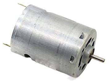 IBOWZ Micro DC motor DC Mini Motor, Electric Gear Heating Air Machine Motor DIY Toy Motor Car Modle Motor 385 DC Motor Strong Magnetic 12V Black Rear Cover Motor axial Battery