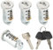 4 Pieces Lock Core, Lock Cylinder for Car Luggage Rack System, Lock Cylinder Compatible with Thule Racks, Includes 4 Cores, 2 Keys and a Control Key