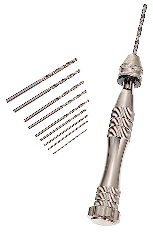 DECOMELODY 1satz Handbohrer Für Walnüsse Handwerkzeug Mit Bohrern Ergonomisches Design Langlebiges Aluminium Für Diy-projekte Und Präzise Lochbohrungen