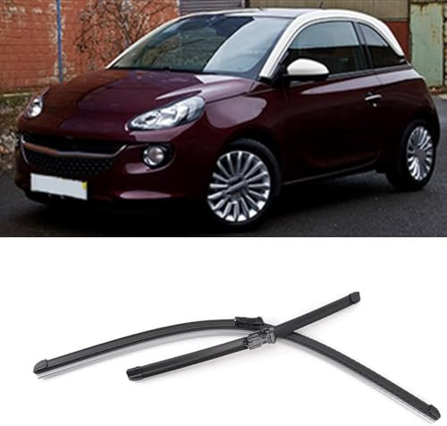 ZHAOWLI Scheibenwischer Set für Opel Adam 2012-2019, Auto Scheibenwischerblatt Ersatz-Scheibenwischer für Frontscheibe Ersatzwischblätter