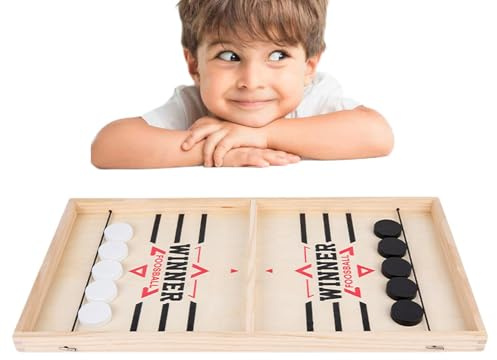 Juego De Sling Puck - Juego De Hockey De Madera | Juegos De Hockey De Mesa | Juegos De Hondas De Mesa | Juguete De Batalla De Escritorio | Ganador Juguete De Juguete Juguetes | Juguetes Interactivos D