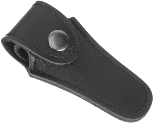 Custodia per Bocchino in Pu Nero per Strumenti Musicali | Chiusura Fibbia, Formato Leggero e Multiuso, per Accessori e Organizzazione in Borsa