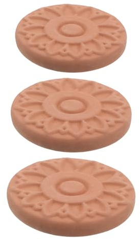 BIUDECO Lot de 3 Pierres Humidificatrices en Terre Cuite Bidirectionnelles pour Cave à Cigares, Disques de Contrôle D'humidité Anti-gravité pour Conserver Cigare Hydratant et Diffusion
