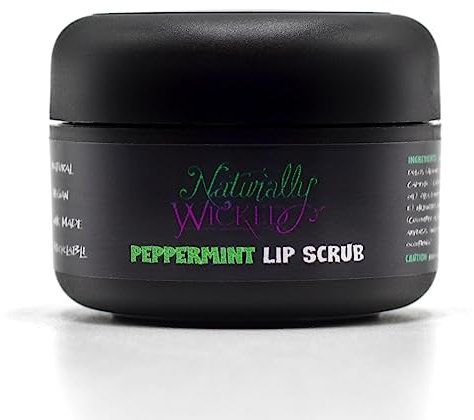 Naturally Wicked® Peppermint Lip Scrub 15ml | Natural, Vegan & Cruelty Free