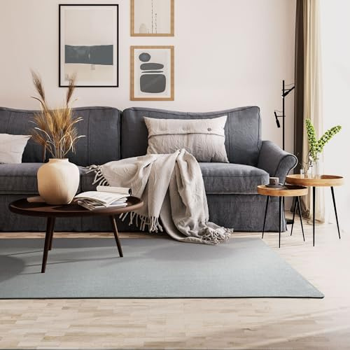 Steffensmeier Kurzflorteppich Cambridge Young | Teppich für das Wohnzimmer, Jugendzimmer in, Silber, Größe: 200x250 cm