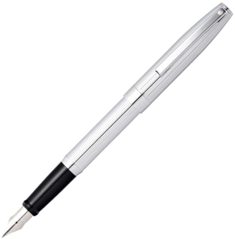 Sheaffer Sagaris Füllfederhalter (Federstärke F, inkl. Luxus Geschenkbox) glanzchrom