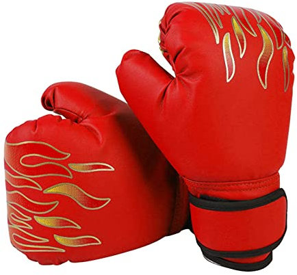 Fowybe Sparring Boxing Gloves, Children's Sparring Punching Mittens for Punch Bag, Kickboxing, Muay Thai, MMA, for 3-9 Boys and Girls, PU Leather Eva Filling, Spread Bracelet