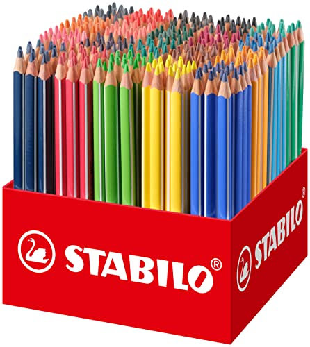 STABILO - Dreikant-Buntstift - Trio dick - 300er Box - mit 20 verschiedenen Farben