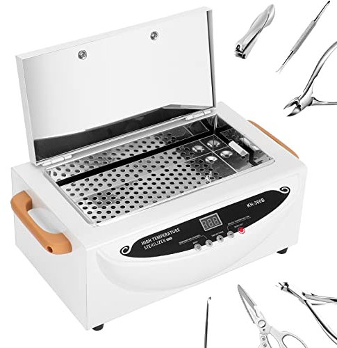 Xverycan 500W Stérilisateur à air chaud Désinfection, 250℃ de chaleur sèche haute température Stérilisateur, Petits stérilisateurs pour outils à ongles, outils cosmétiques, outils de coiffure