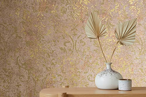 marburg Vliestapete braun, gold Ornamental Klassisch für Wohnzimmer oder Schlafzimmer Made in Germany 10,05 x 0,53m
