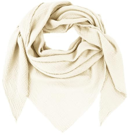 Gloop Damen XXL Strick Dreieck Schal Halstuch Baumwolle Dreieckstuch Musselin Ohne Kratze an Haut