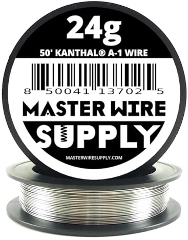 Kanthal A1-50' - 24 Gauge Wire - 50ft - 0.51mm - 0.020in - Master Wire Supply
