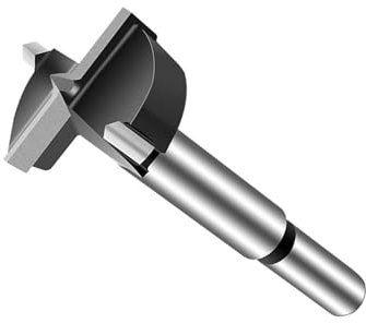60mm Forstner Drill Bit, Black Tungsten Steel Wood Boring Bit, Round Shank Wood Tools, Professional Forstner Drilling Bit Cutter Bit,Woodworking Hole Saw