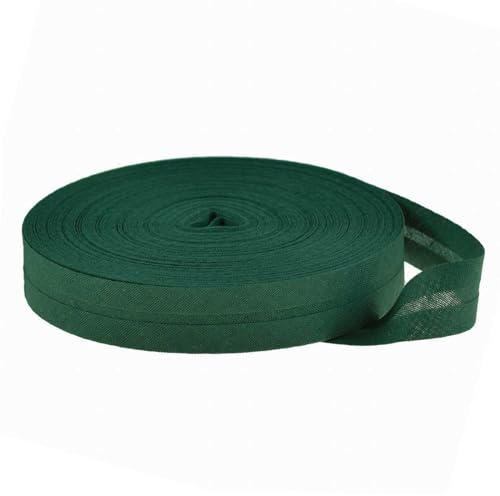 Schrägband Baumwolle 25m uni 20mm breit gefalzt Einfassband 50 Farben wählbar
