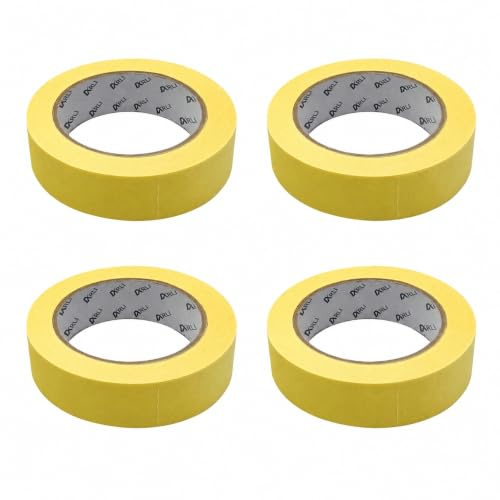 ARLI Malerkrepp 4x Abdeckklebeband 30 mm x 50m Kreppband Maler Krepp Malerband Kreppklebeband Abdeckband Profi Reispapier (4 Stück Rollen)