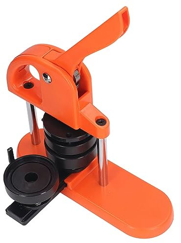 Button Maker, Button Maker Maschine, Stanze, Badge Button Maker, Button Press Machine Kit mit 100 Stück Pin-Teilen, Kreisschneider, Pin, Papierstanzer (58MM)