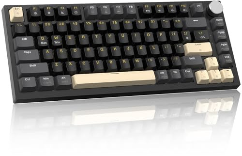 LexonElec x Attack Shark K85 75% Wied Mechanische Tastatur, Rapid-Trigger Magnetic Switch, LIGHTSYNC RGB-Backlit, QWERTY Gaming Tastatur mit Knopf für Win/Mac-Star Schwa