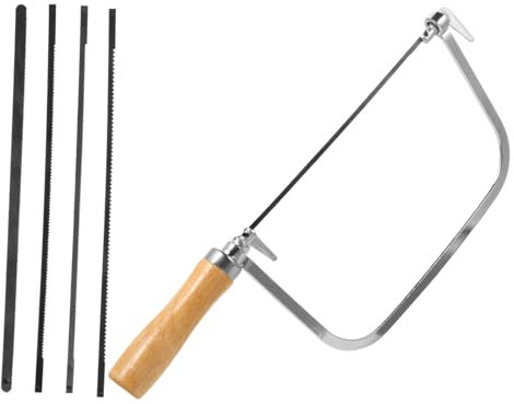 Yardenfun 1satz U-förmige Holzsäge Mit Austauschbaren Sägeblättern Handwerkzeug Für Präzise Schnitte Ergonomischer Griff Für Komfortables Arbeiten Für -projekte Und Kreative