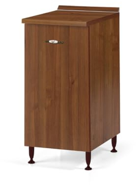 Linea Azzurra Base 30 Mobili Cucina Componibile con 1 Anta e 2 Ripiani in Legno Made in Italy H85xL30xP50 cm Elegante Funzionale Facile da Montare (Noce Antico)