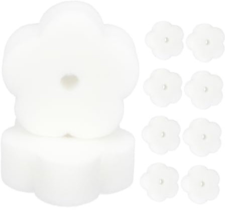 YARNOW 10pcs Floral Pattern Oil Absorbing Sponge Pad for Hot Tub Pool Cleaning Reusable Easy Install Bath Sponge Swimming Pool Maintenance