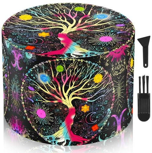 LHOEST 63 MM Grinder Metalico Molinillo Especias Sal Grinder árboles 4 Capas de Diseño Molinillo con Rascador y Cepillo de Plástico para Cocina Cocinando