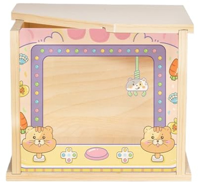 Multifunktionales Hamster-Sandbad & Grabkasten – Transparent | leicht zu reinigendes Versteck für Hamster | Rennmäuse Chinchillas Frettchen & Meerschweinchen – angereicherte Katzentoilette