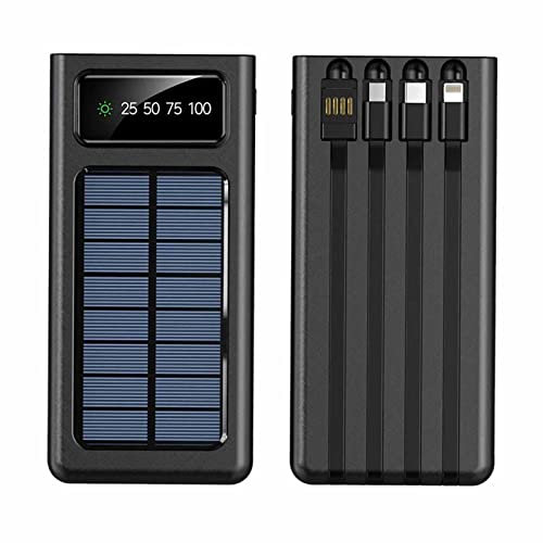 Carga rápida Power Bank, 30000mAh Cargador rápido de Alta Capacidad, Negro, 10000mAh