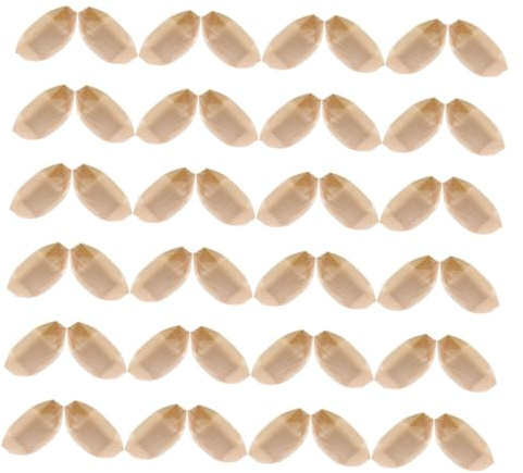 PENIKOKO Platos de Madera para Servir Sushi en Forma de Barco 19,5x10 Cm Chapa de Madera Desechables Resistentes para Picnic y Catering 100 Unidades