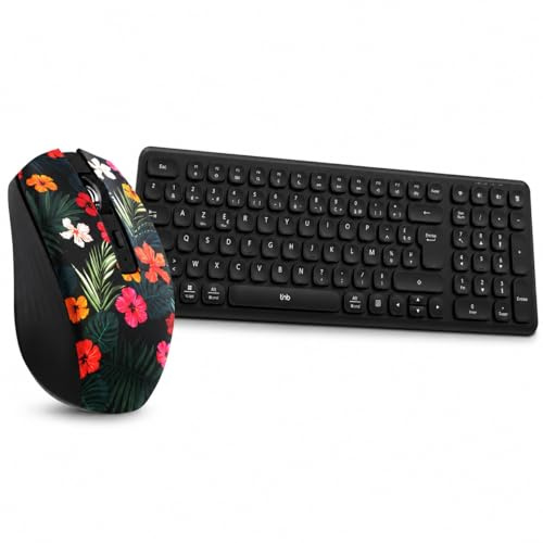 T'nB Pack Clavier et Souris sans Fil Rechargeables Bluetooth Multi-Appareils, Compatibles Windows/Mac