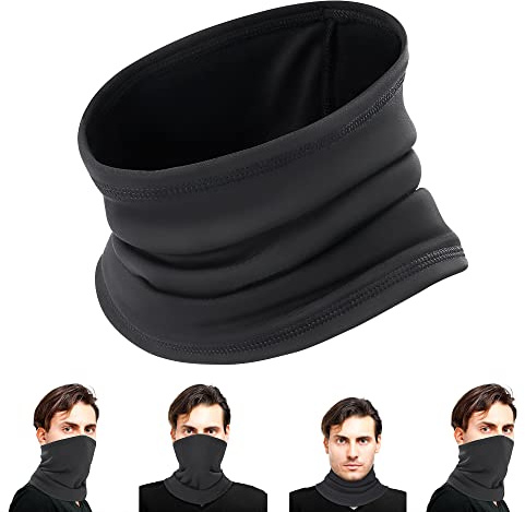 Oscenny Halsvärmare,Dubbellager fleece, Ultimate Thermal More Warmer,Bekväm fodrad Fleece High Stretch för män kvinnor,för vinterkalllöpning motorcykel, skidor, cykling, camping, cykel