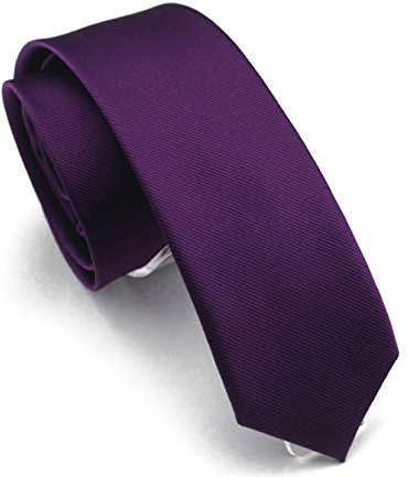 Wehug Corbatas delgadas del lazo del color sólido clásico de los hombres para los hombres 2.4'' (6cm)