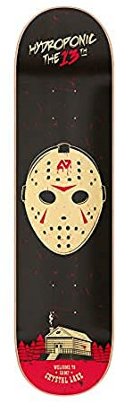 Hydroponic Terror Friday 13 Skateboard, Adultos Unisex, Negro, 8.1 Pulgadas