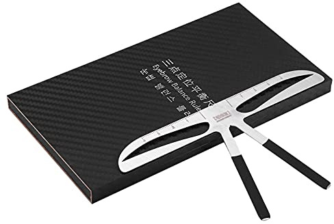 Regla de cejas, plantilla de bricolaje, herramienta de maquillaje, belleza, medida permanente, forma de tatuajes, plantilla, mejora el aseo, forma de ceja, regla de extensión de equilibrio(Type 2)