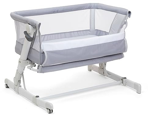 Chicco Next2Me Pop Up Culla Neonato Fianco Letto, Chiusura Compatta, Trasportabile Ovunque, Altezza Regolabile, Inclinabile, Materasso e Borsa da Viaggio Inclusi, Grey Mist
