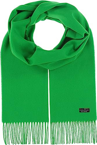 FRAAS Cashmink Schal 35 x 200 cm - Weicher als Kaschmir - Made in Germany - Schal einfarbig für Damen und Herren - Perfekt für Herbst und Winter Cyber Green
