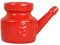 Cucioki 350Ml Ceramic Neti Pot Nose Cleaning Pot Leakproof Spout Pot for Nasal Rinsing Nose Washing Men Women,Red