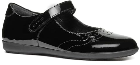 Geox J IBERIDE Girl G platta ballerinor, svart, 30 EU, svart, 30 EU