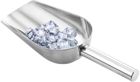 Pelle à glace | Pelle à nourriture en acier inoxydable | Pelle utilitaire | Pelle utilitaire multifonction | Pelle à glace de cuisine pour machine à glaçons pour grains de café, nourriture, bonbons,