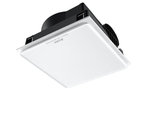 GLigeT Hogar Ventilador de ventilación de techo integrado de 30x30cm, potente extractor silencioso for baño, extractor de baño de 40W Cocina