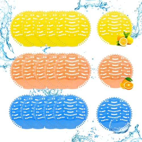 18 Pack Anti Splash Urinal Screen Deodoriser Odour Neutraliser
